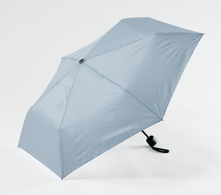 シンプリ―晴雨兼用折りたたみ傘■ブルーグレー