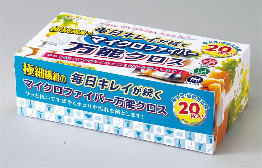 毎日キレイが続くマイクロファイバー万能ｸﾛｽ20枚入