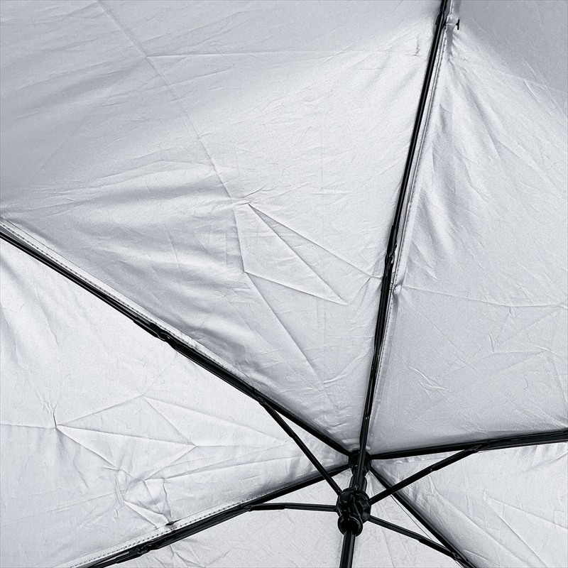 晴雨兼用折りたたみ傘　グレー