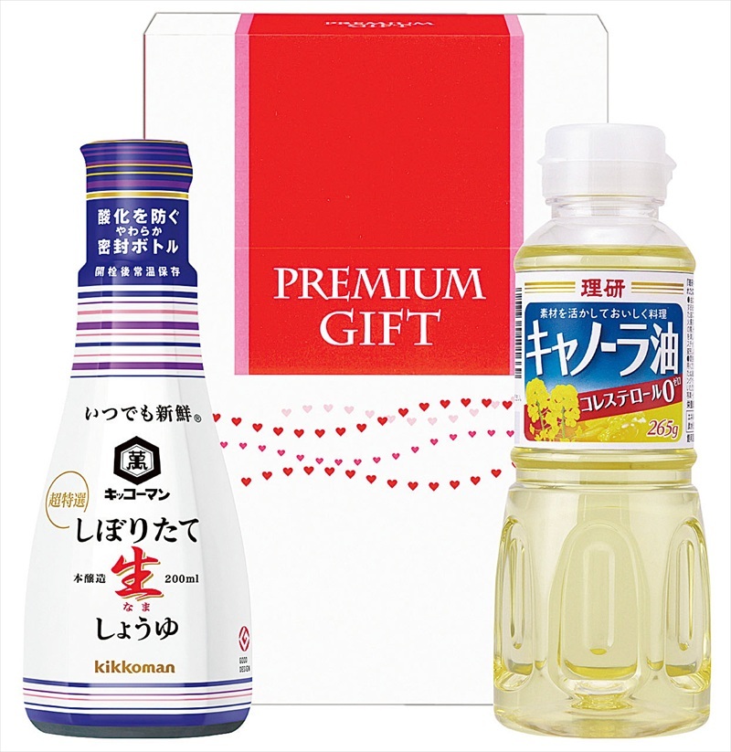 しぼりたて生しょうゆ＆キャノーラ油ギフトセット