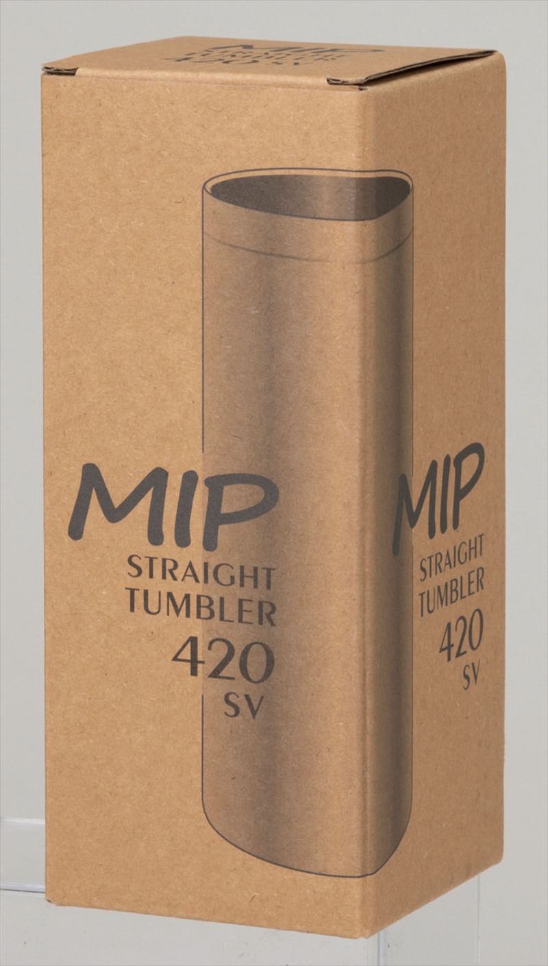 ミップストレートタンブラー420mlシルバー