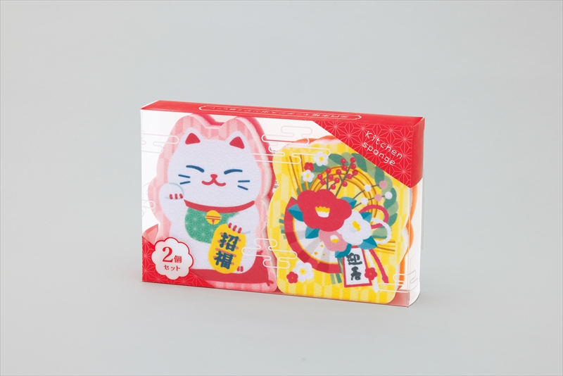 笑門来福キッチンスポンジ2個セット
