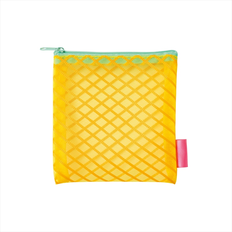 リアークカラーメッシュポーチ