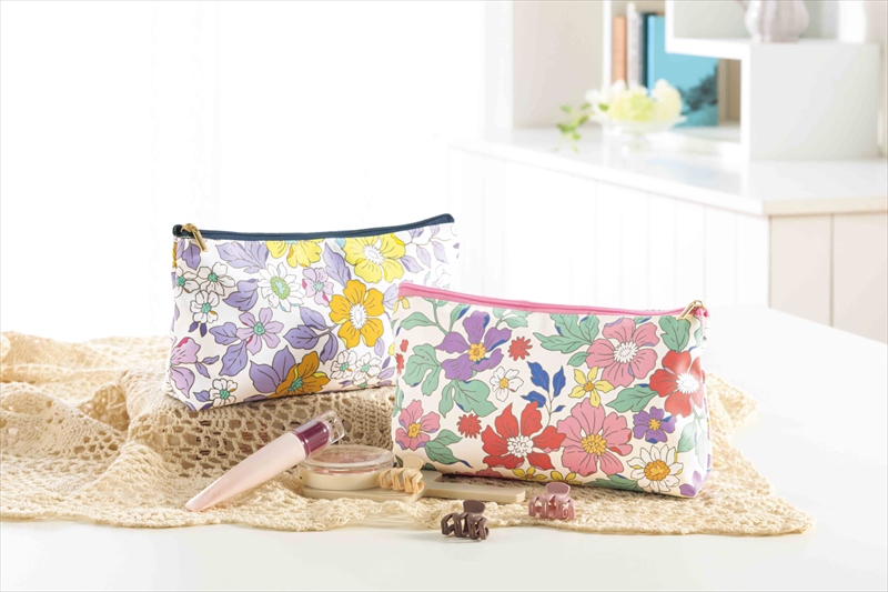 アネリ花柄ポーチ