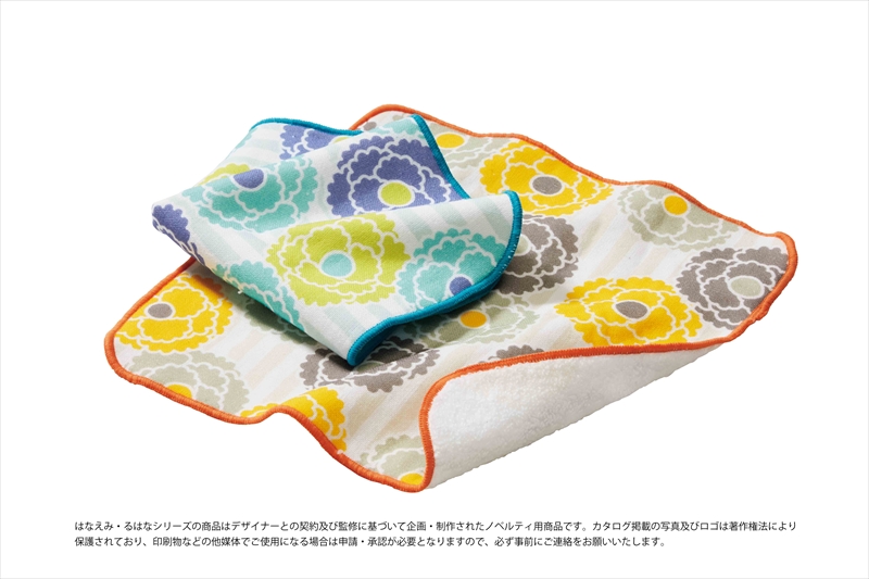 はなえみるはなガーゼ＆無撚糸ハンカチ