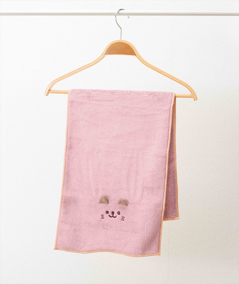 アニマルムふわふわフェイスタオル