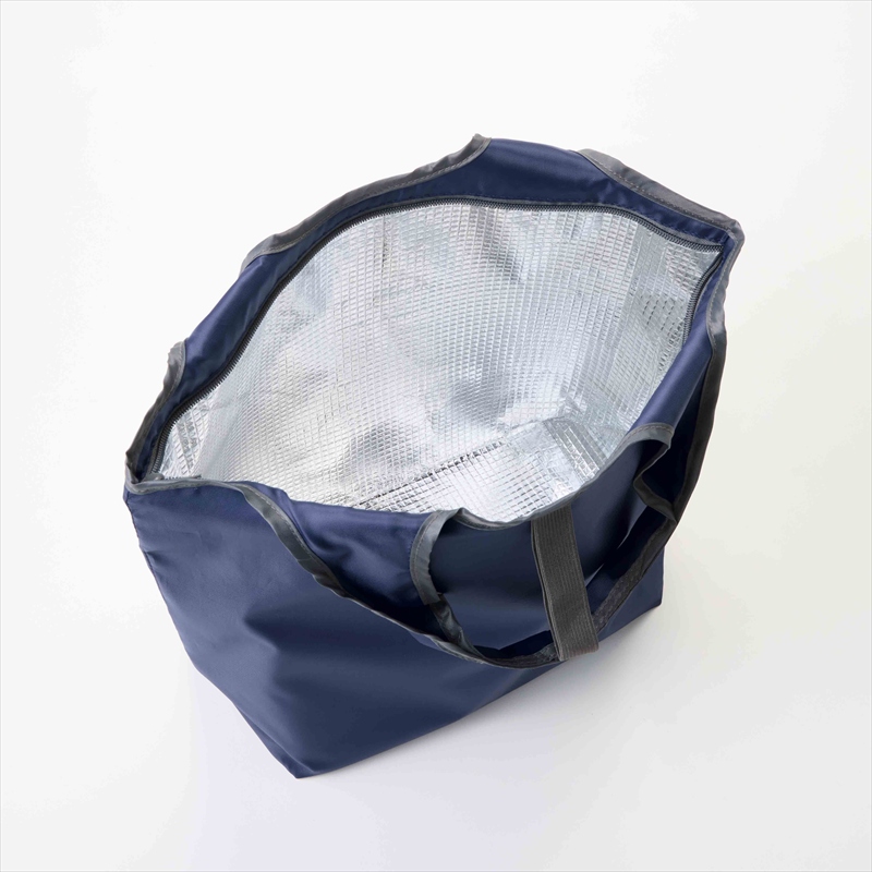 プレントたためる保冷温バッグ ネイビー