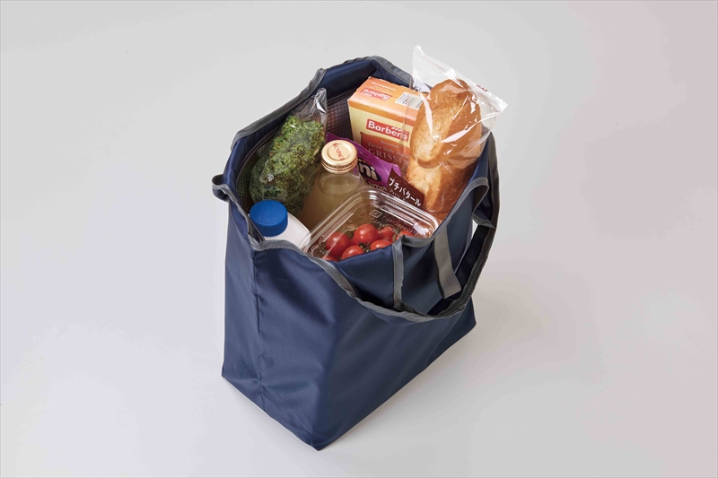 プレントたためる保冷温バッグ ネイビー