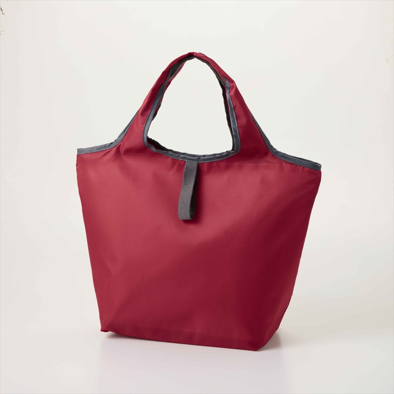 プレントたためる保冷温バッグ ダークレッド