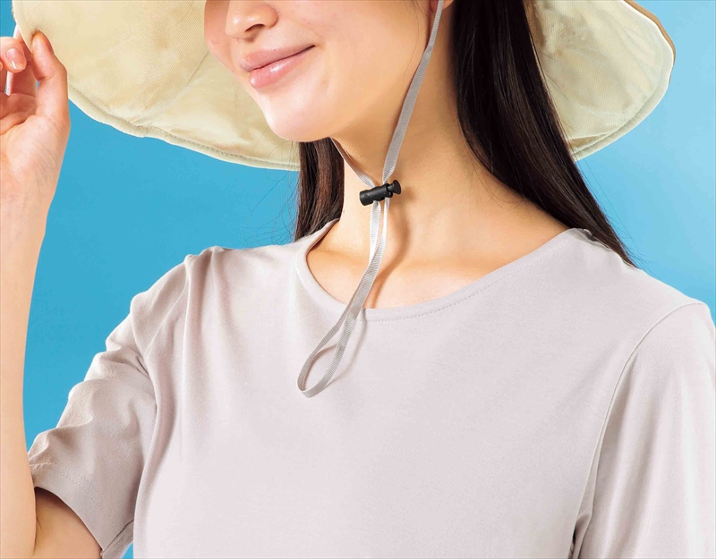 UVつば広リバーシブルハット