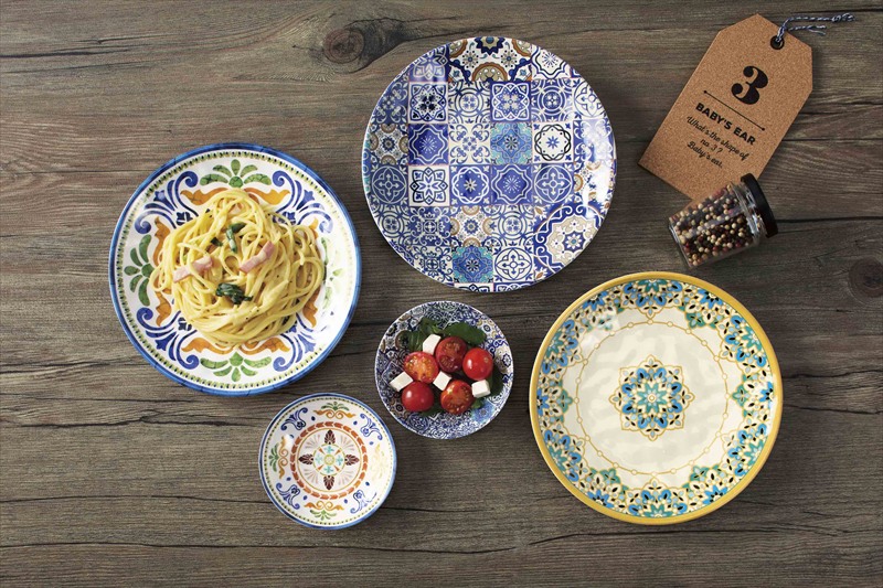 ラステリア陶器みたいなミニプレート2枚セット