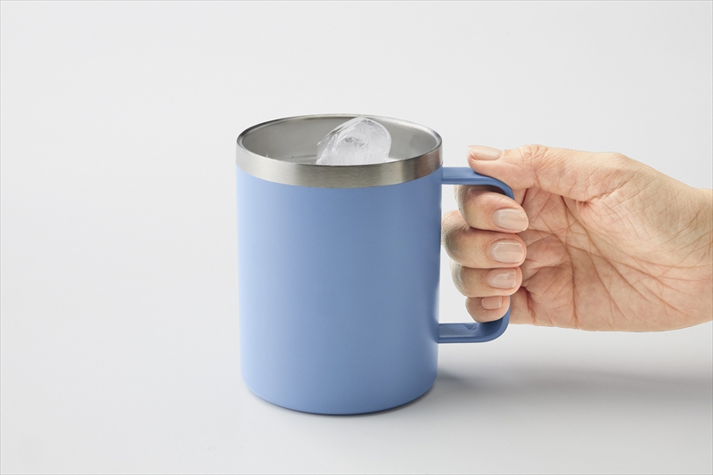 ランジュ真空ステンレスマグカップ450ml ブルー