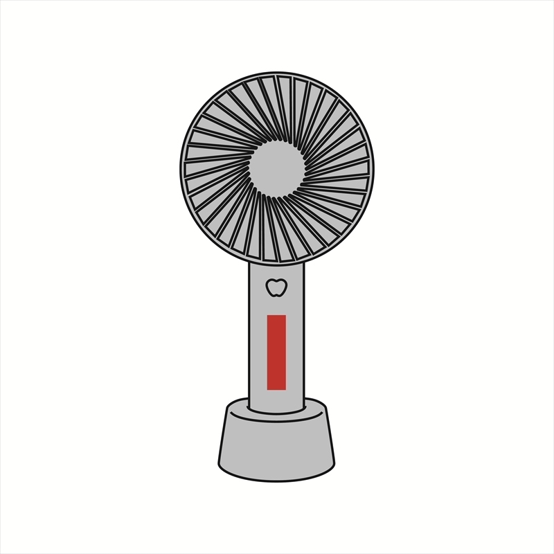 オルUSB充電式ハンディファン ホワイト