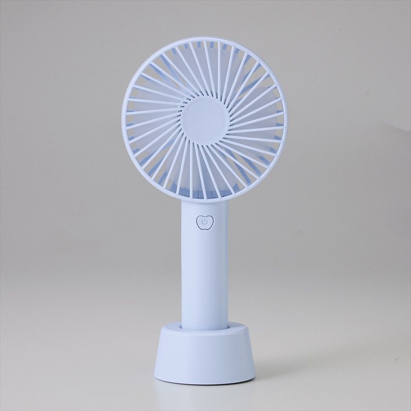 オルUSB充電式ハンディファン ライトブルー