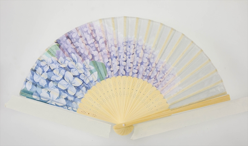 扇子紫陽花