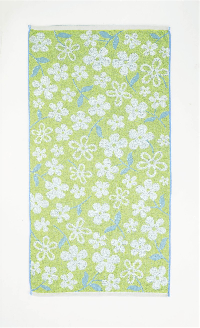 ふわふわ無撚糸ジャガードバスタオル