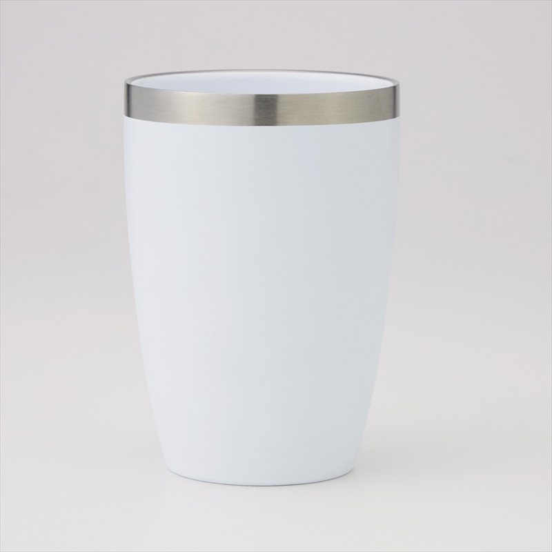 セラミック加工ステンレス断熱タンブラー420ml ホワイト