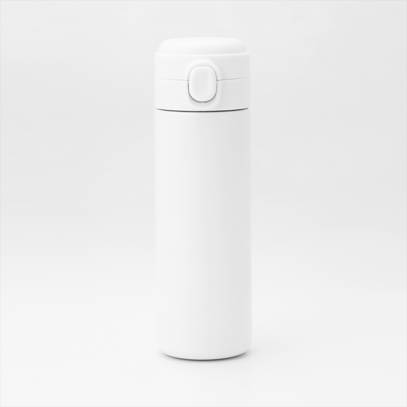 デイモワンタッチ真空ステンレスボトル400ml ホワイト