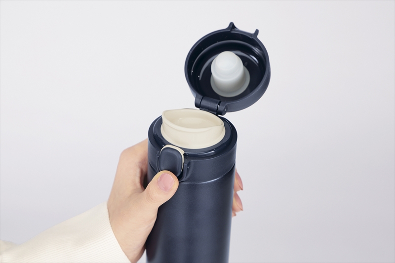 デイモワンタッチ真空ステンレスボトル400ml ネイビー