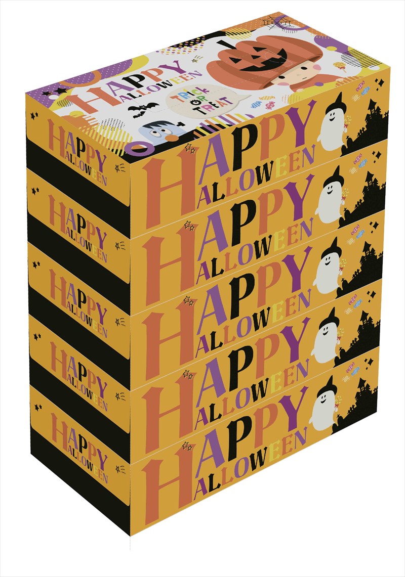ハッピーハロウィンBOXティッシュ5個組