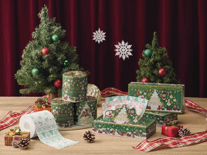 メリークリスマスボックスティッシュ