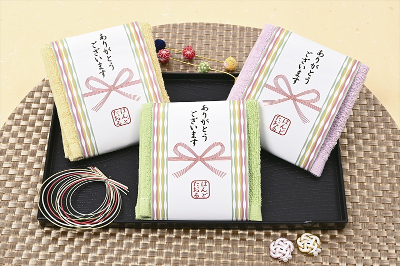 ありがとうございます花結びハンドタオル